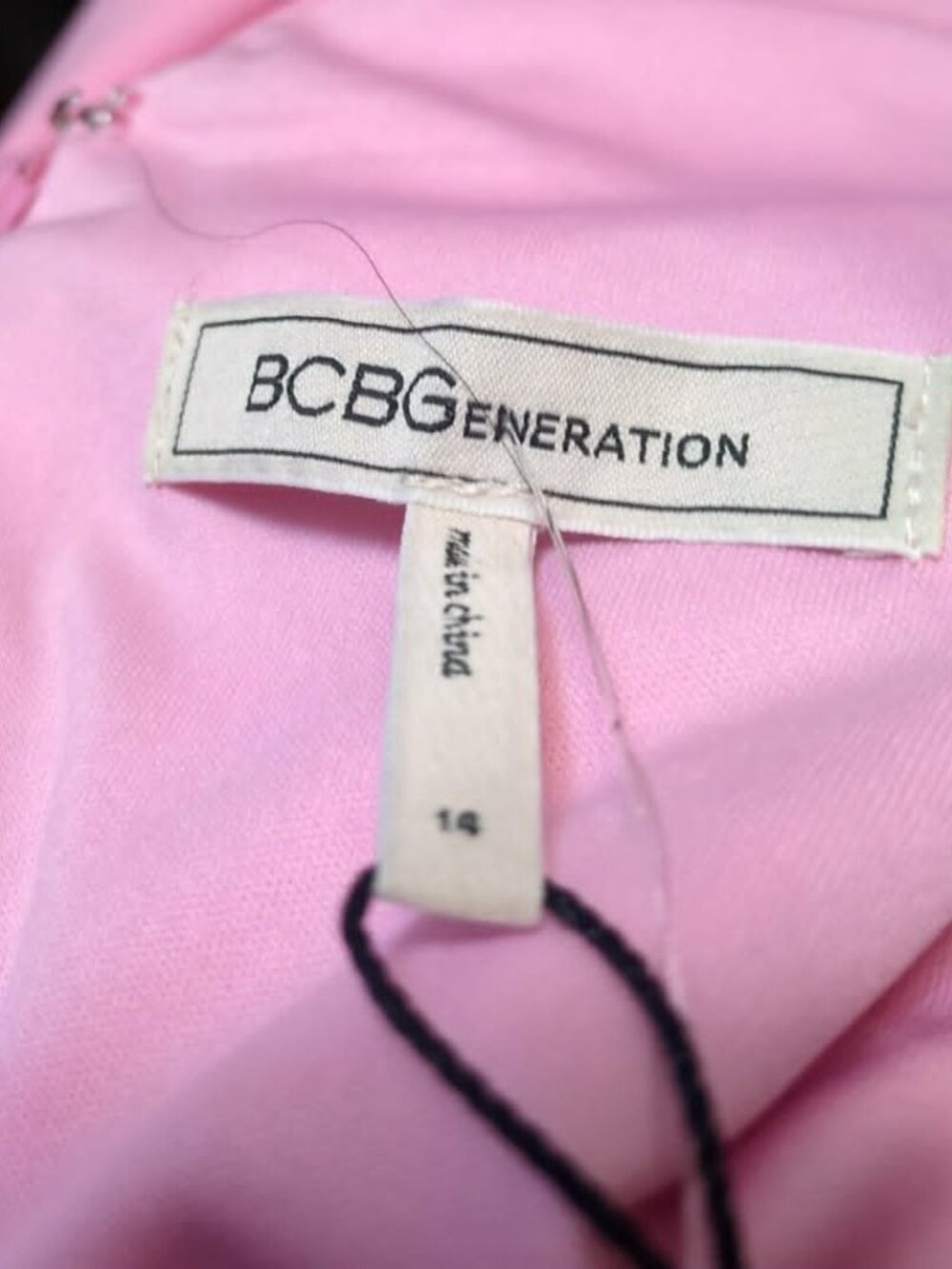 BCBGeneration Pink Tie Sleeve Minidress Size 14 New Adjustable Bow Knot Halter - Picture 5 of 8